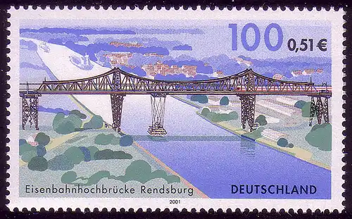 2178 Brücken Eisenbahnhochbrücke Rendsburg **