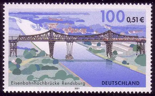 2178 ponts pont ferroviaire haut-pont Rendsburg