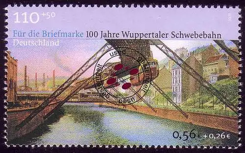 2171 Wuppertaler Schwebebahn, gestempelt O