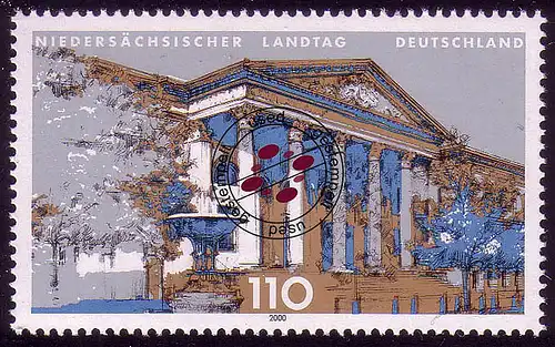 2104 Landesparlament Niedersachsen O gestempelt
