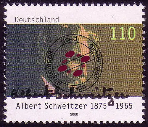 2090 Dr. Albert Schweitzer O gestempelt