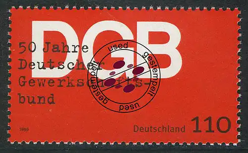 2083 Gewerkschaftsbund O gestempelt