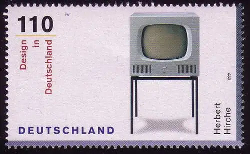 2068 Design aus Block Fernsehgerät **