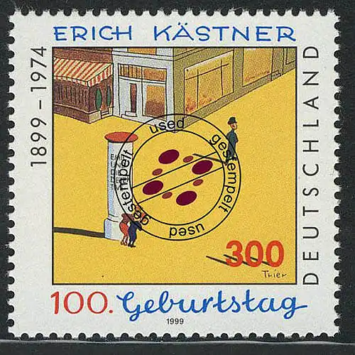 2035 Erich Kästner O gestempelt