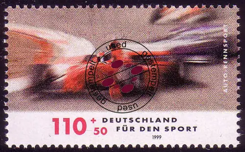 2032 Sporthilfe Automobilrennsport, gestempelt O