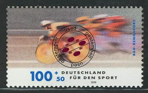 2031 Sporthilfe Radrennsport, gestempelt O