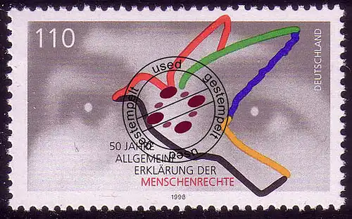 2026 Menschenrechte O gestempelt