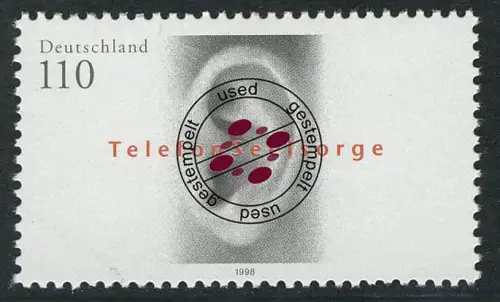 2021 Telefonseelsorge O gestempelt