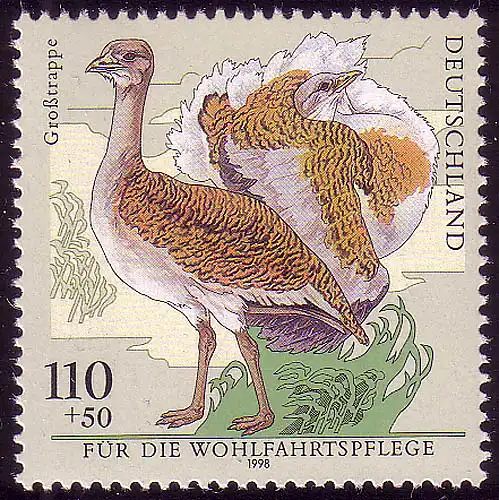 2016 Wohlfahrt bedrohte Vogelarten Großtrappe **