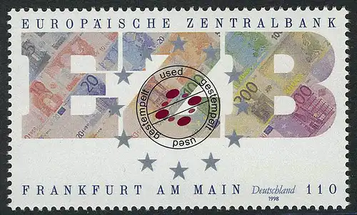 2000 Europäische Zentralbank O gestempelt