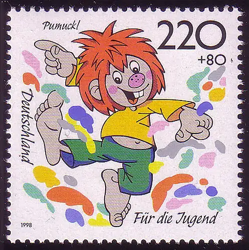 1994 Jugend Trickfilmfiguren Pumuckl, original postfrisch **