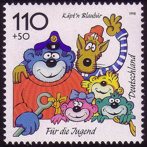 1993 jeunes personnages de dessins animés Capitaine Blauer **