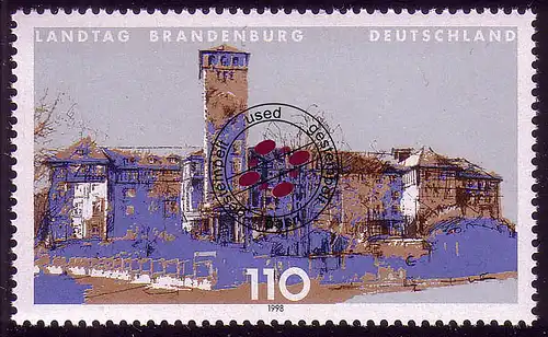 1977 Landesparlament Brandenburg O gestempelt