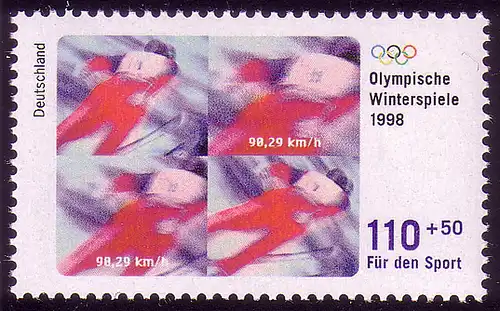 1969 Sporthilfe 110+50 Pf Skispringen **