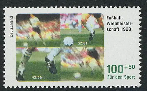 1968 Sporthilfe 100+50 Pf Fußball **