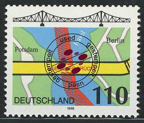 1967 Glienicker Brücke, gestempelt O gestempelt