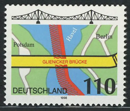 1967 Brücken - Glienicker Brücke, postfrisch **