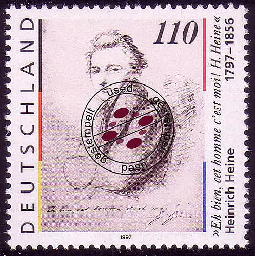 1962 Heinrich Heine O gestempelt