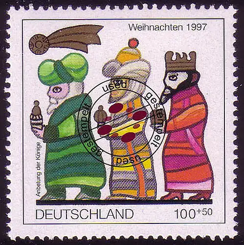 1959 Weihnachten 100+50 Pf O