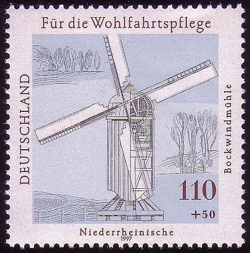 1950 Moulins d'eau et d"éoliennes Niederrheinische **