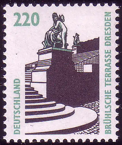 1936 Sehenswürdigkeiten 220 Pf Brühlsche Terrasse **