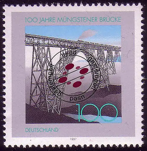 1931 Müngstener Brücke O gestempelt
