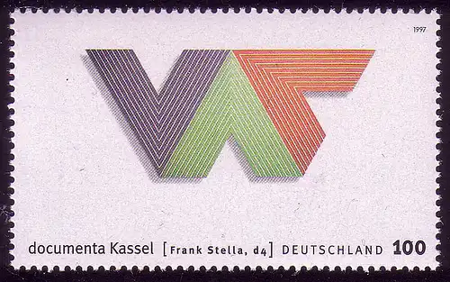 1929 documenta Bild von Frank Stella, aus Block - ** postfrisch