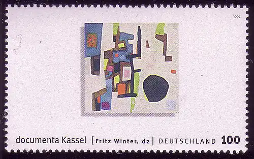 1927 documenta peintures de Fritz Winter, de bloc ** post-fraîchissement