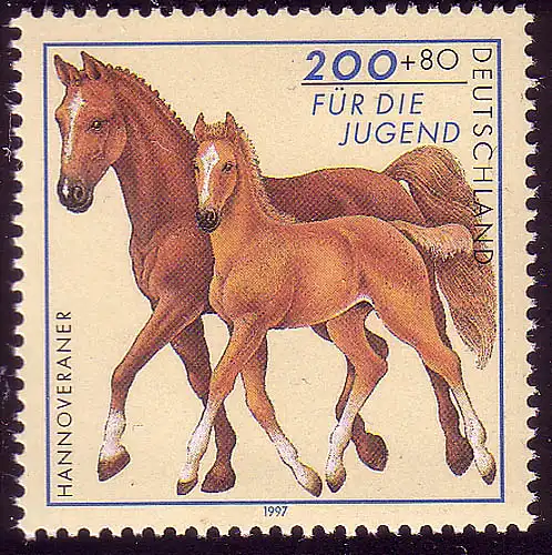 1924 Jugend Pferderassen Hannoveraner ** postfrisch
