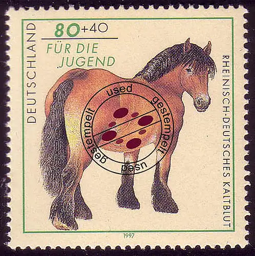 1920 Jeunesse race cheval Rhinisch-Dt. sang froid O