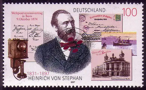 1912 Heinrich von Stephan O gestempelt