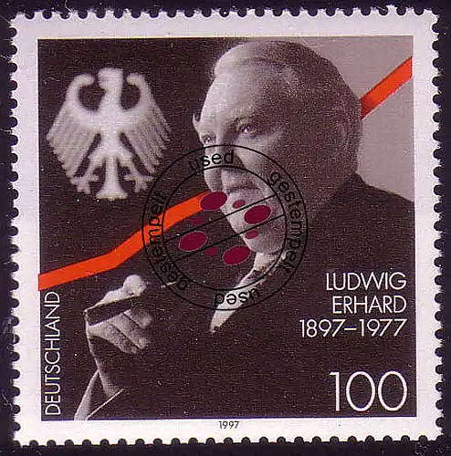1904 Ludwig Erhard O gestempelt