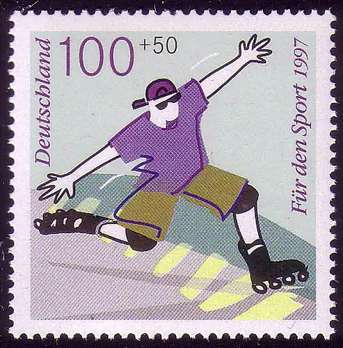 1899 Sporthilfe 100+50 Pf Inline Skating**