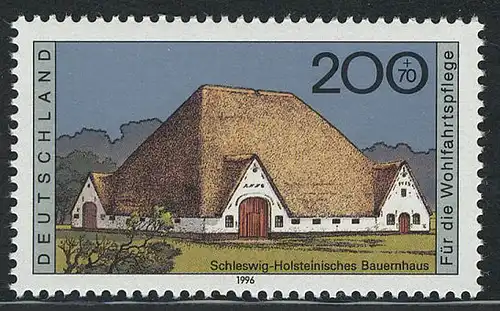 1887 Fermes 200+70 Pf Schleswig-Holstein **