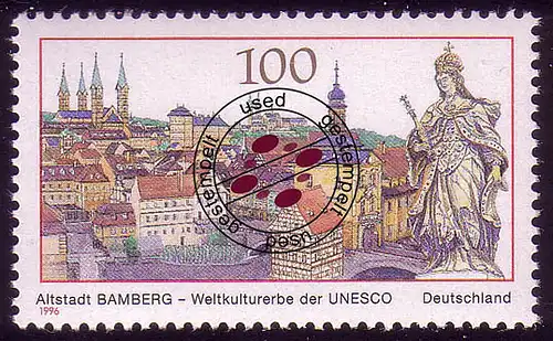 1881 Patrimoine culturel de l'humanité UNESCO vieille ville de Bamberg O