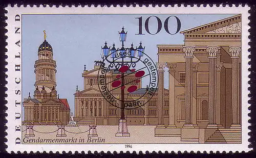 1877 deutsche Städte Gendarmenmarkt in Berlin O