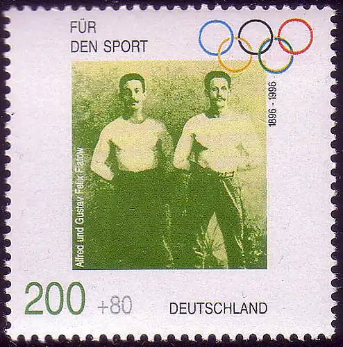 1864 Olympiasieger 200+80 Pf Flatow **