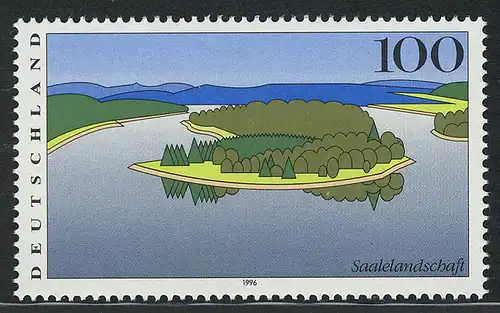 1850 Bilder aus Deutschland Saalelandschaft ** postfrisch