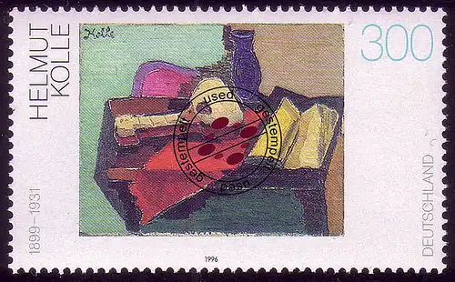 1845 Deutsche Malerei 300 Pf O gestempelt