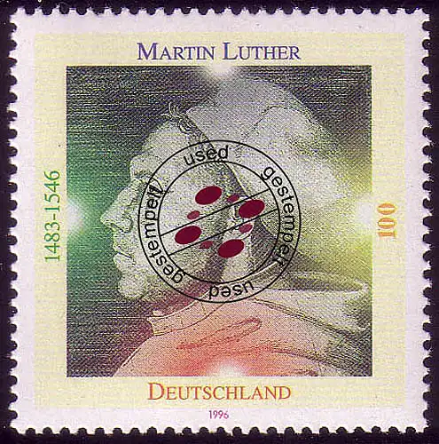 1841 Martin Luther O gestempelt