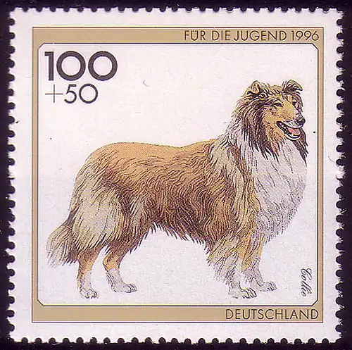 1839 Jeunes races de chiens 100+50 Pf Collie **