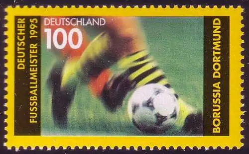 1833 Fußballmeister 1995 Borussia Dortmund, BVB, original postfrisch **
