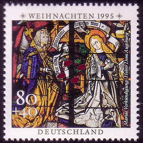 1831 Weihnachten 80+40 Pf, gestempelt O