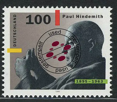 1827 Paul Hindemith O gestempelt