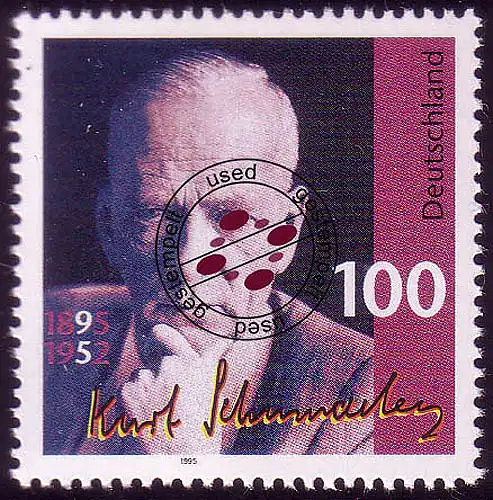 1824 Kurt Schumacher O gestempelt