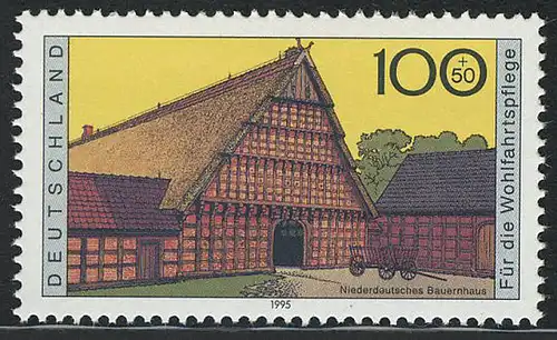 1821 Wohlfahrt Bauernhäuser 100+50 Pf Norddeutschl. **