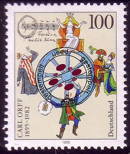 1806 Carl Orff O gestempelt