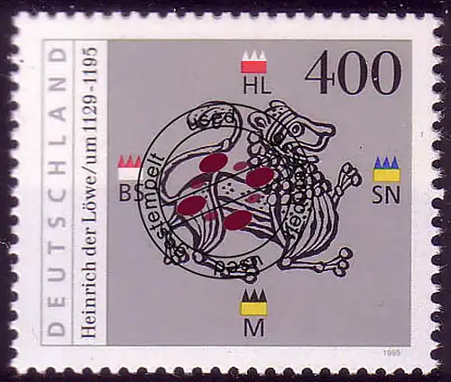 1805 Heinrich der Löwe O gestempelt