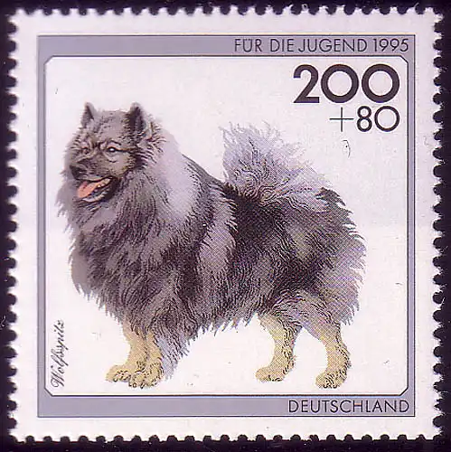 1801 Jugend Hunderassen 200+80 Pf Wolfsspitz **