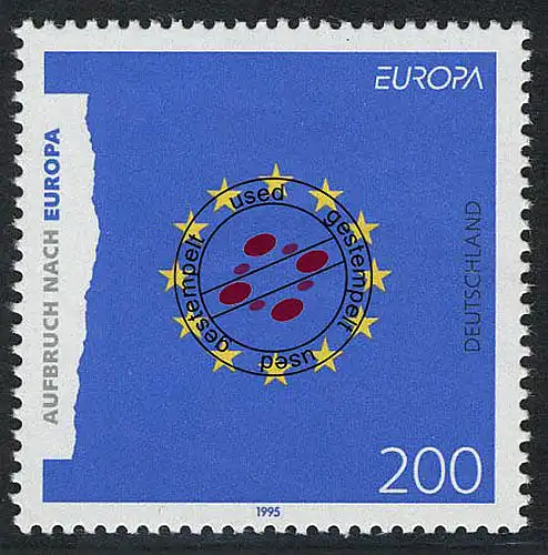 1791 Europa Frieden und Freiheit 200 Pf O gestempelt